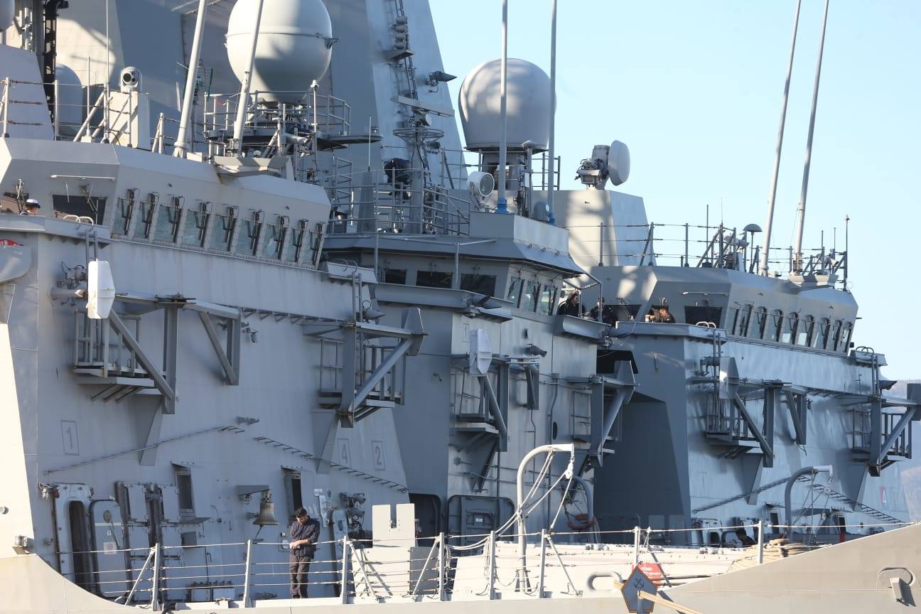 Fotos: Los buques de la Armada española &#039;Álvaro de Bazán&#039;, &#039;Almirante Juan de Borbón&#039; y &#039;Reina Sofía&#039;, al detalle