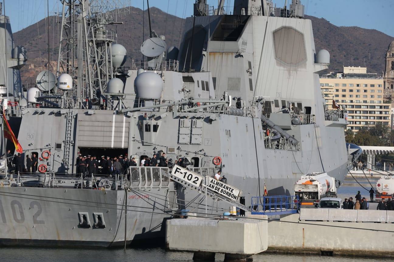 Fotos: Los buques de la Armada española &#039;Álvaro de Bazán&#039;, &#039;Almirante Juan de Borbón&#039; y &#039;Reina Sofía&#039;, al detalle