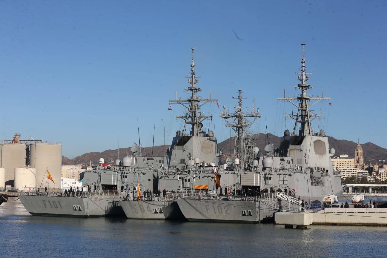 Fotos: Los buques de la Armada española &#039;Álvaro de Bazán&#039;, &#039;Almirante Juan de Borbón&#039; y &#039;Reina Sofía&#039;, al detalle