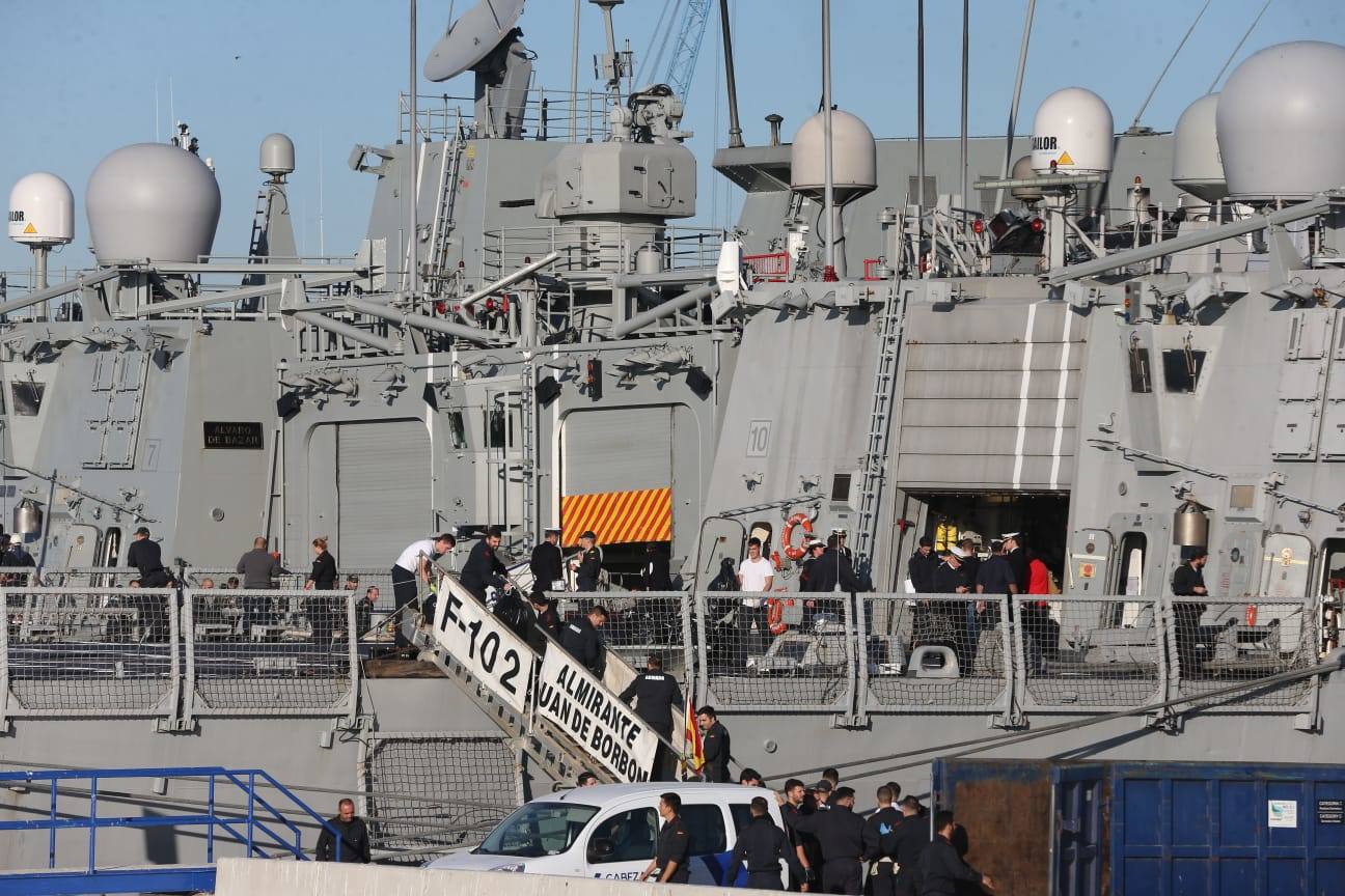 Fotos: Los buques de la Armada española &#039;Álvaro de Bazán&#039;, &#039;Almirante Juan de Borbón&#039; y &#039;Reina Sofía&#039;, al detalle