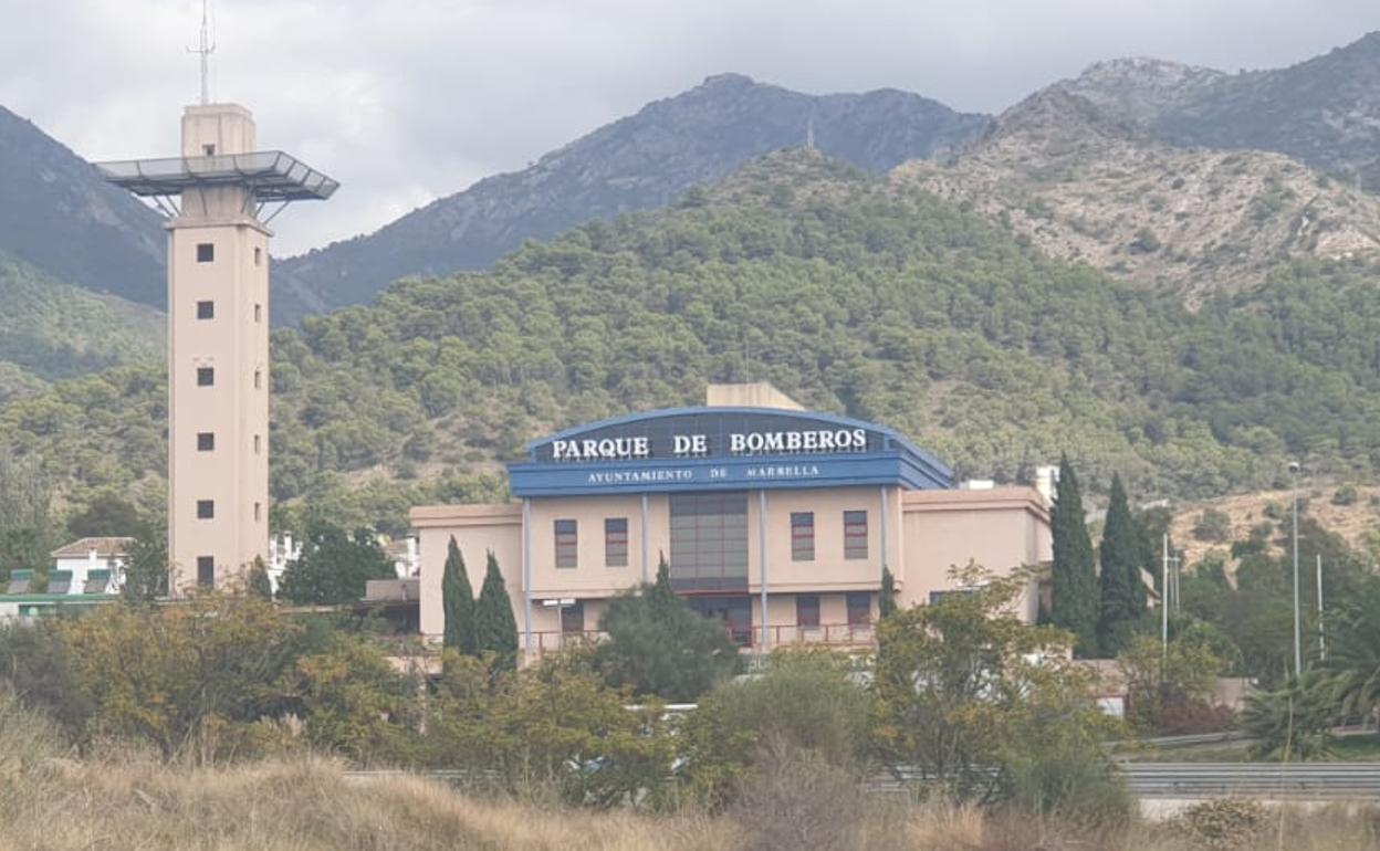 Vista del Parque de Bomberos de Marbella. 
