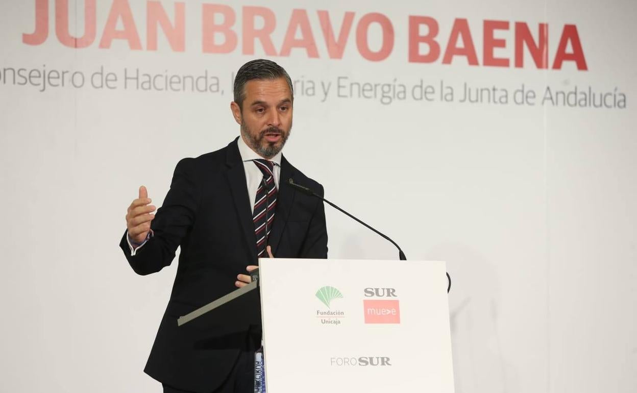 Juan Bravo, durante su intervención. 