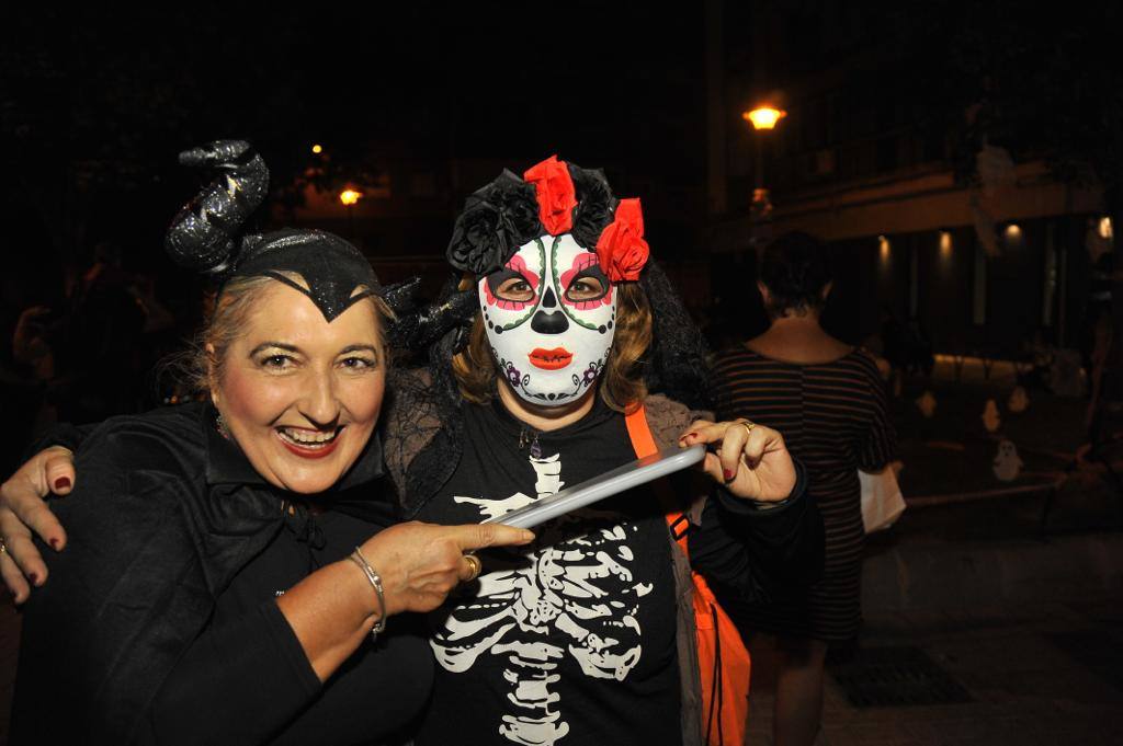 Niños de Cruz de Humilladero, en los actos de la noche de Halloween 