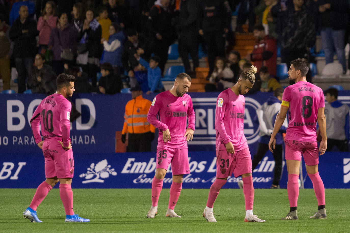 El Málaga pierde con la Ponferradina. 
