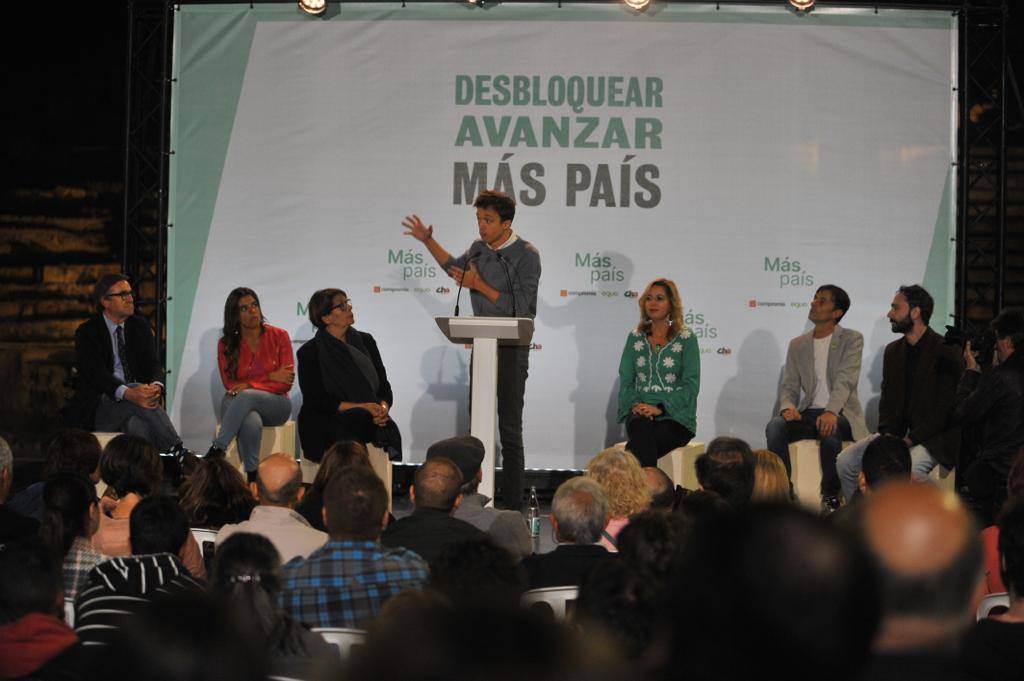 La presencia de Errejón supuso la presentación oficial de la candidatura de Más País en Málaga 