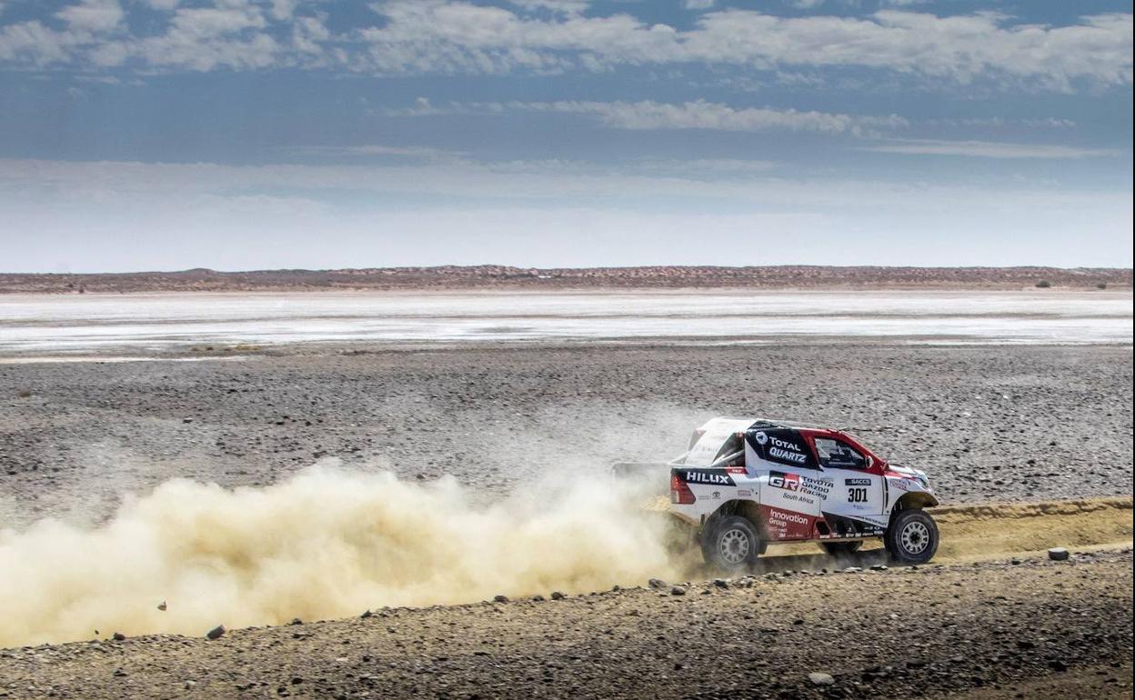 El Toyota Hilux de Fernando Alonso. 