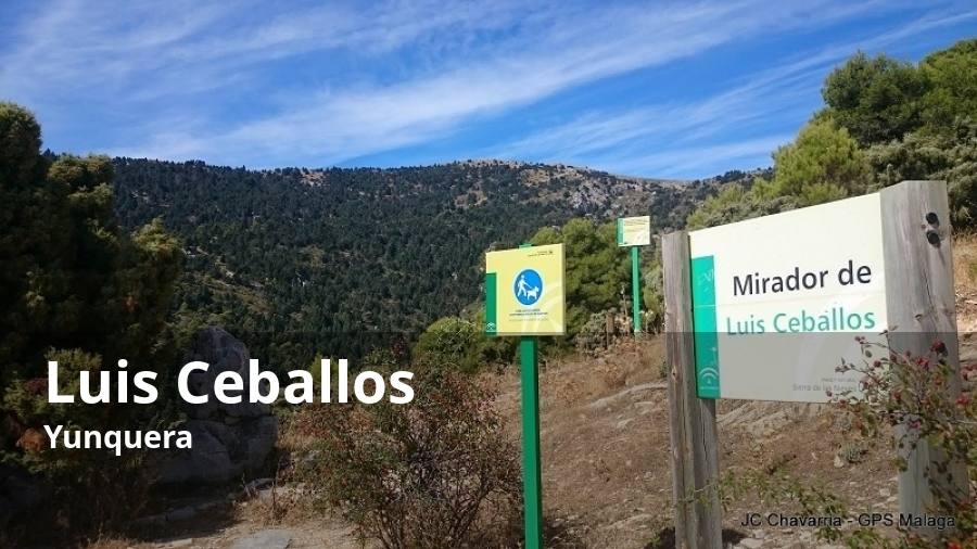 Dentro del parque natural de la Sierra de las Nieves hay muchos miradores que ofrecen espectaculares vistas panorámicas. Entre ellos está éste, conocido con el nombre del botánico Luis Ceballos, pero también como el Caucón. Además de ser un singular balcón natural, es un sitio realmente emblemático debido a que desde allí parten algunas de las rutas más importantes de este espacio protegido, como las que llevan al Tajo de la Caína, al Peñón de Enamorados o a la cima de La Torrecilla. Se puede llegar hasta allí en coche, salvo cuando se restrinja por parte de las autoridades medioambientales. En cualquier caso, se sube por un carril de tierra.