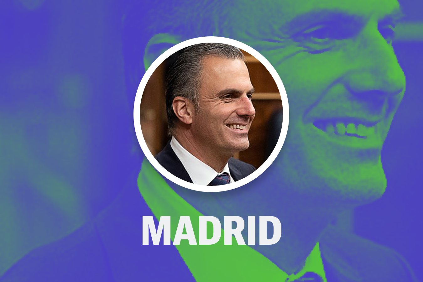 Javier Ortega Smith Molina. (Abogado). Licenciado en Derecho por la Universidad de Alcalá de Henares y diplomado por la Escuela Práctica Jurídica del ICAI-ICADE, es portavoz de Vox en el Ayuntamiento de Madrid. Ha ganado presencia pública a raíz del juicio del procés, donde ejerció la acusación popular en compañía del también diputado Pedro Fernández.
