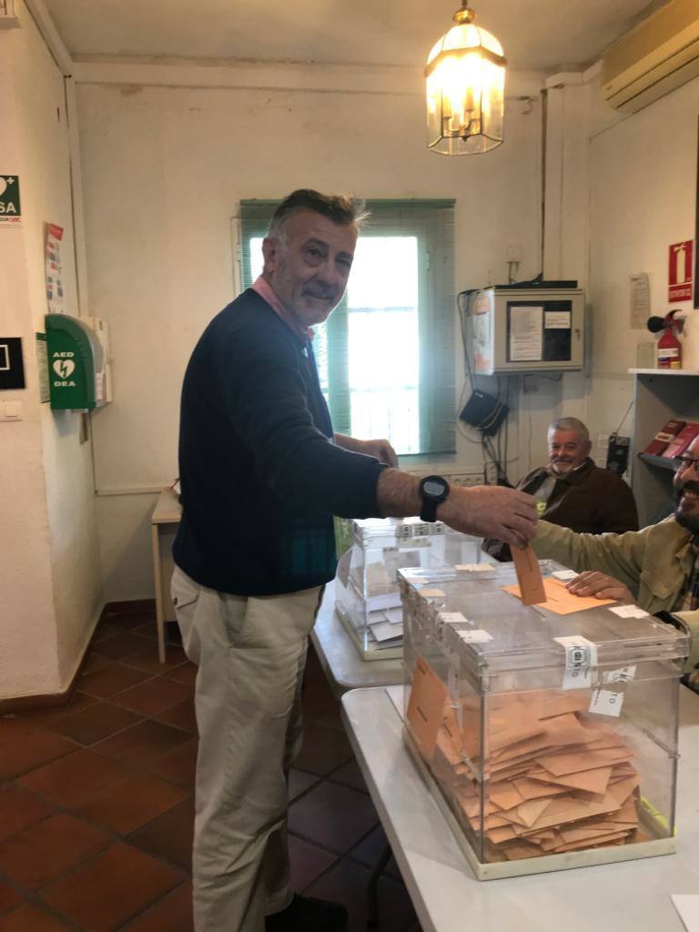 José Enrique Lara, presidente provincial deVox, el domingo. 