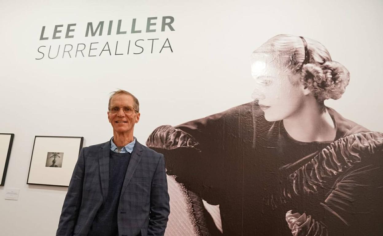 Antony Penrose, hijo de Leer Miller, ha presentado la exposición en La Térmica. 