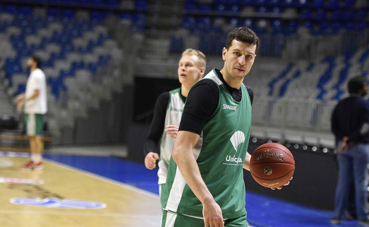 Dragan Milosavljevic, en un entrenamiento de la pasada temporada. 