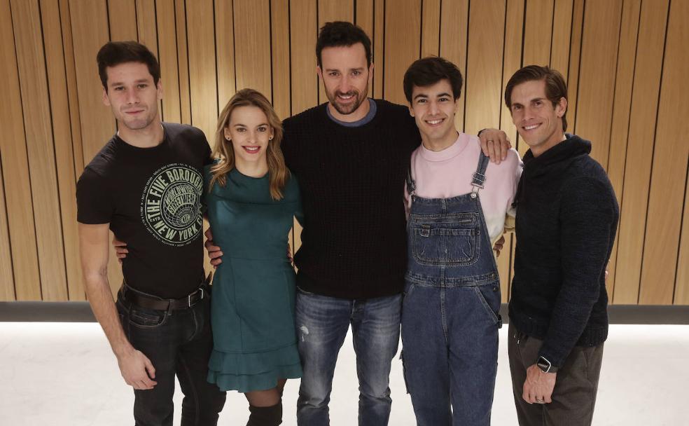 Fran del Pino, Aida Sánchez, Pablo Puyol, Roberto Facchin e Ivo 