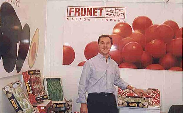 En una feria comercial en los 90. 