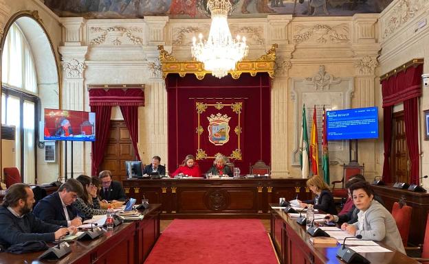 La comisión de Medio Ambiente, ayer.