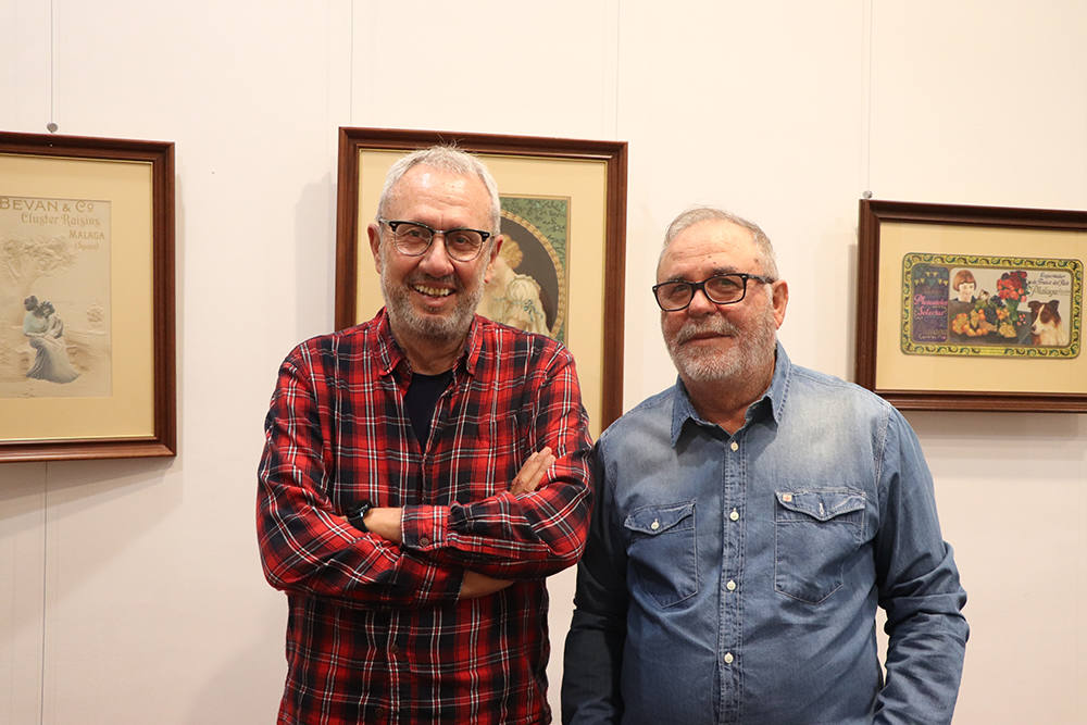 José María del Olmo y Antonio Jurado durante el encuentro literario del Ciclo ‘Poesía es Vino’.