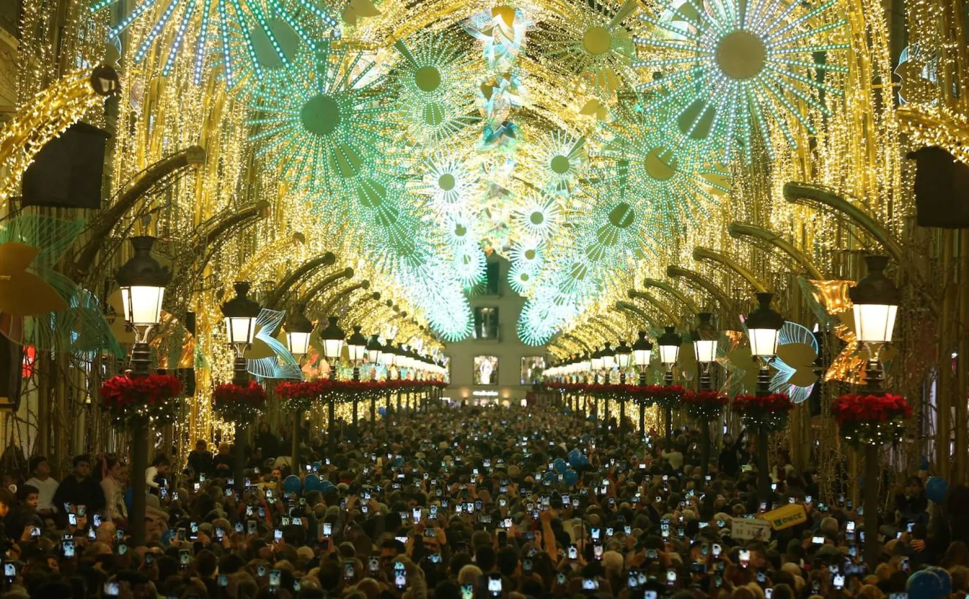 Málaga, encantada con la Navidad