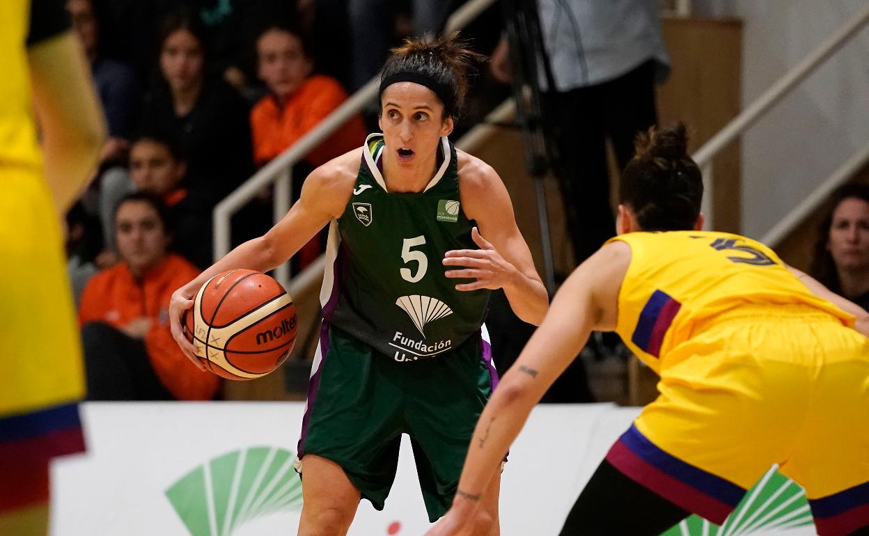 Gema Garcia, en el duelo ante el Barça CBS. 