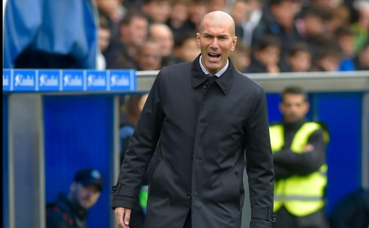 Zinedine Zidane, durante el partido. 