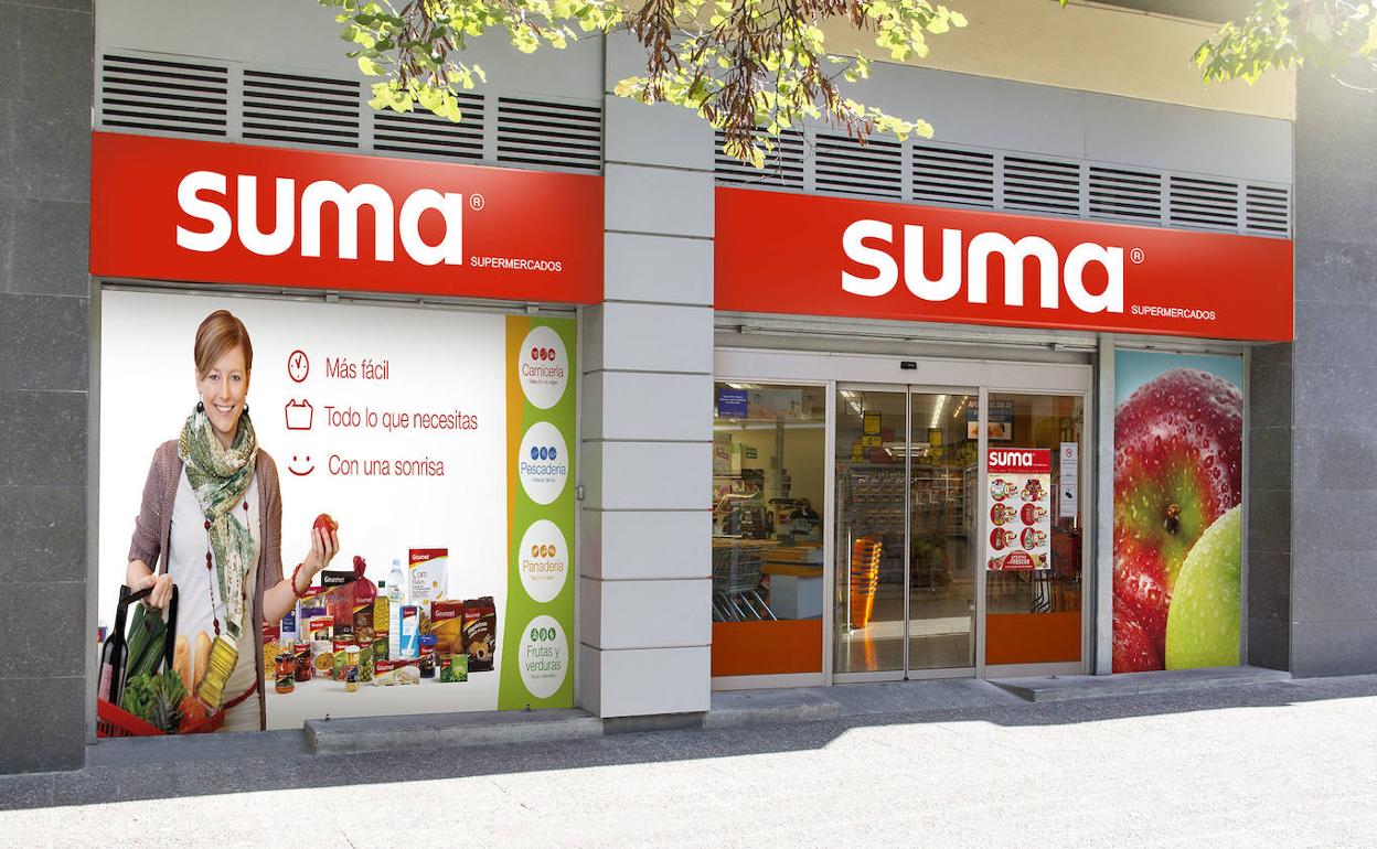 Fachada de un establecimiento de la firma Suma, perteneciente a GM Food.