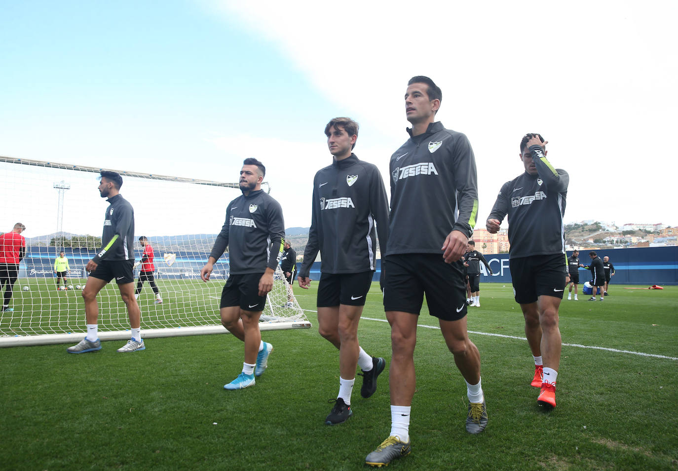 Fotos: El entrenamiento del Málaga este jueves 12 de diciembre, en imágenes