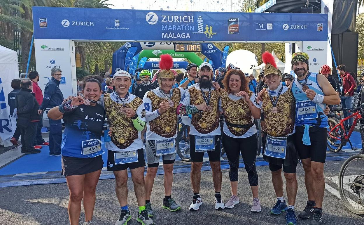 Los Pretorianos ponen el broche de oro al Maratón de Málaga con más 'finishers'