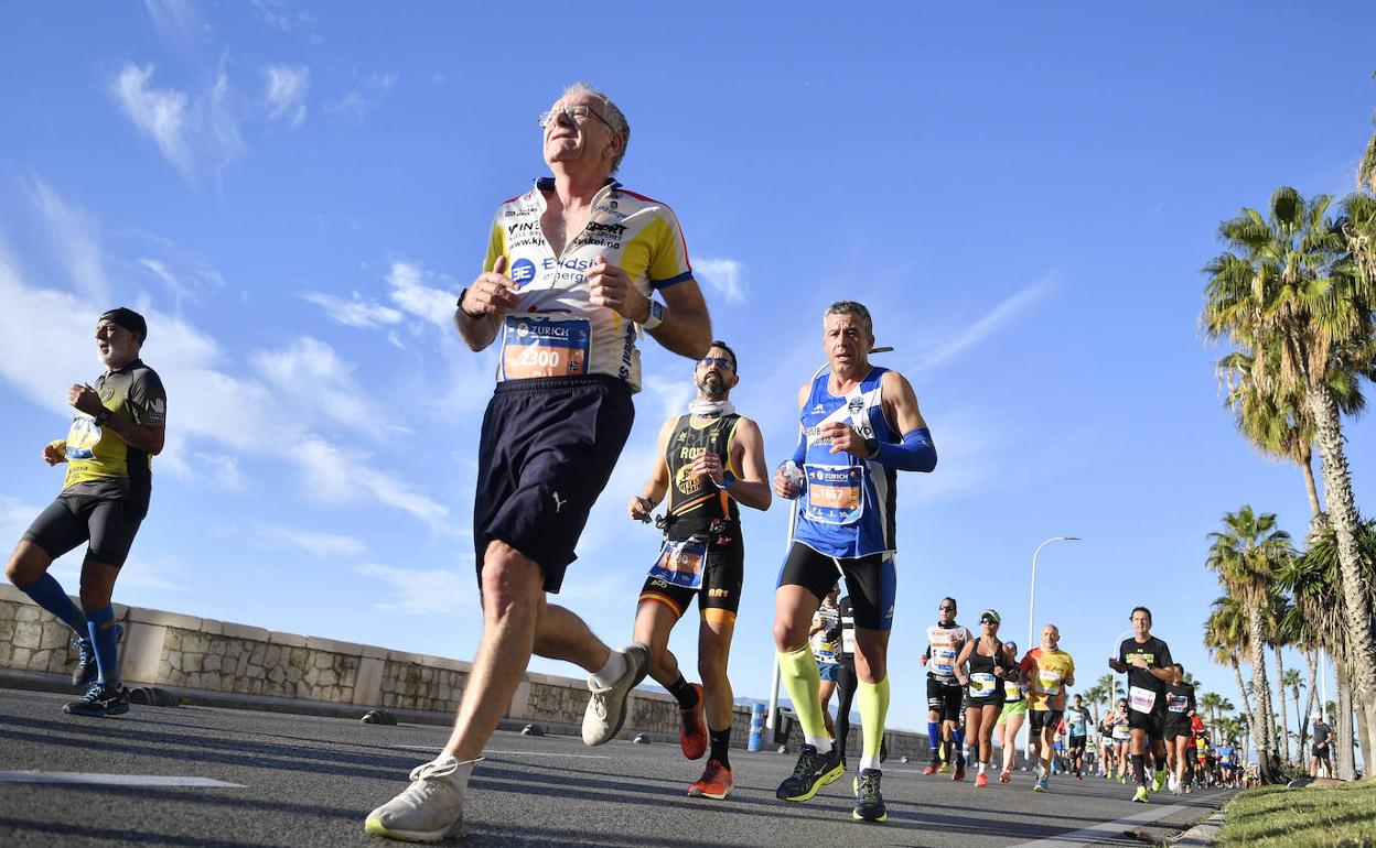 Una imagen de la prueba del domingo, en el litoral oriental de la capital. 
