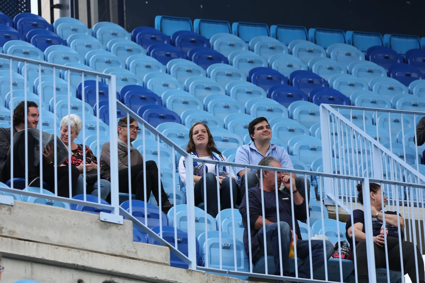 Espectadores este sábado en La Rosaleda 