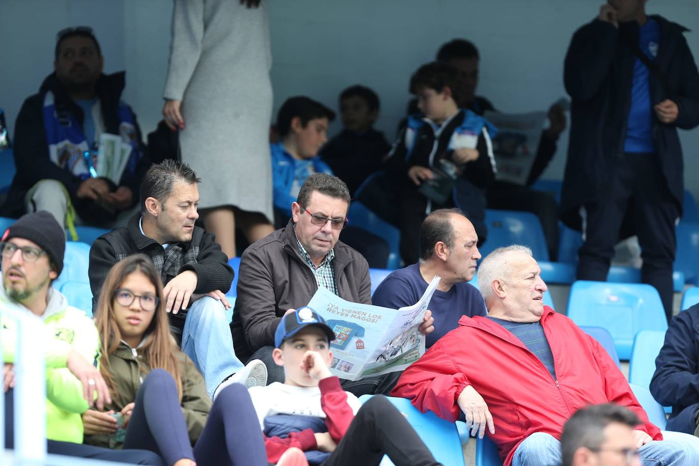 Espectadores este sábado en La Rosaleda 