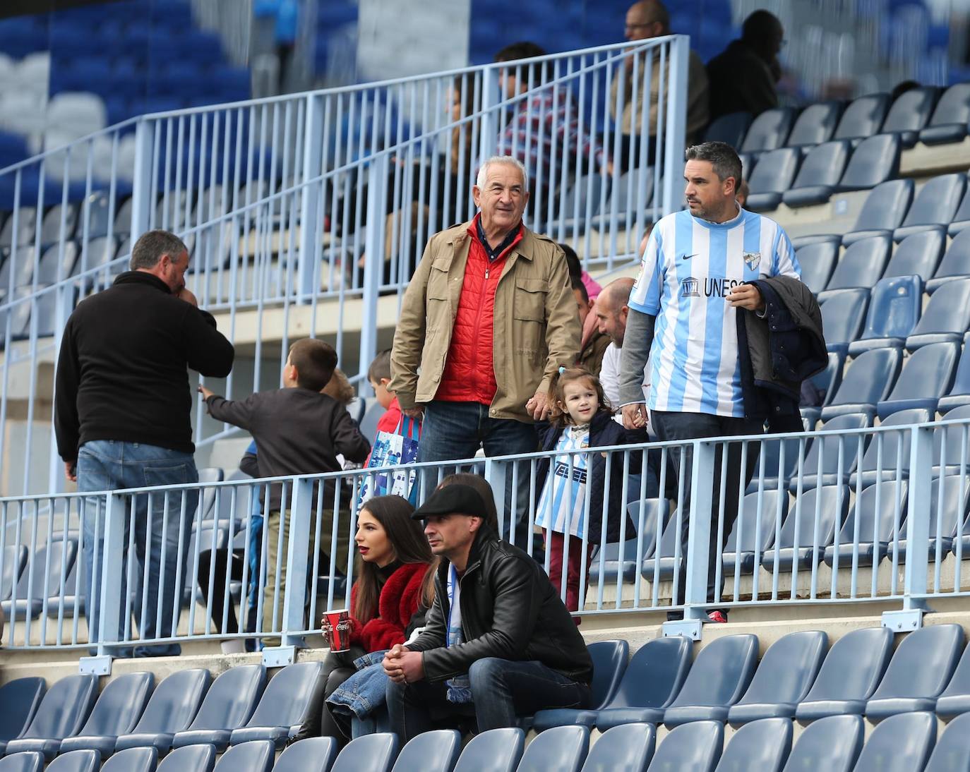 Espectadores este sábado en La Rosaleda 