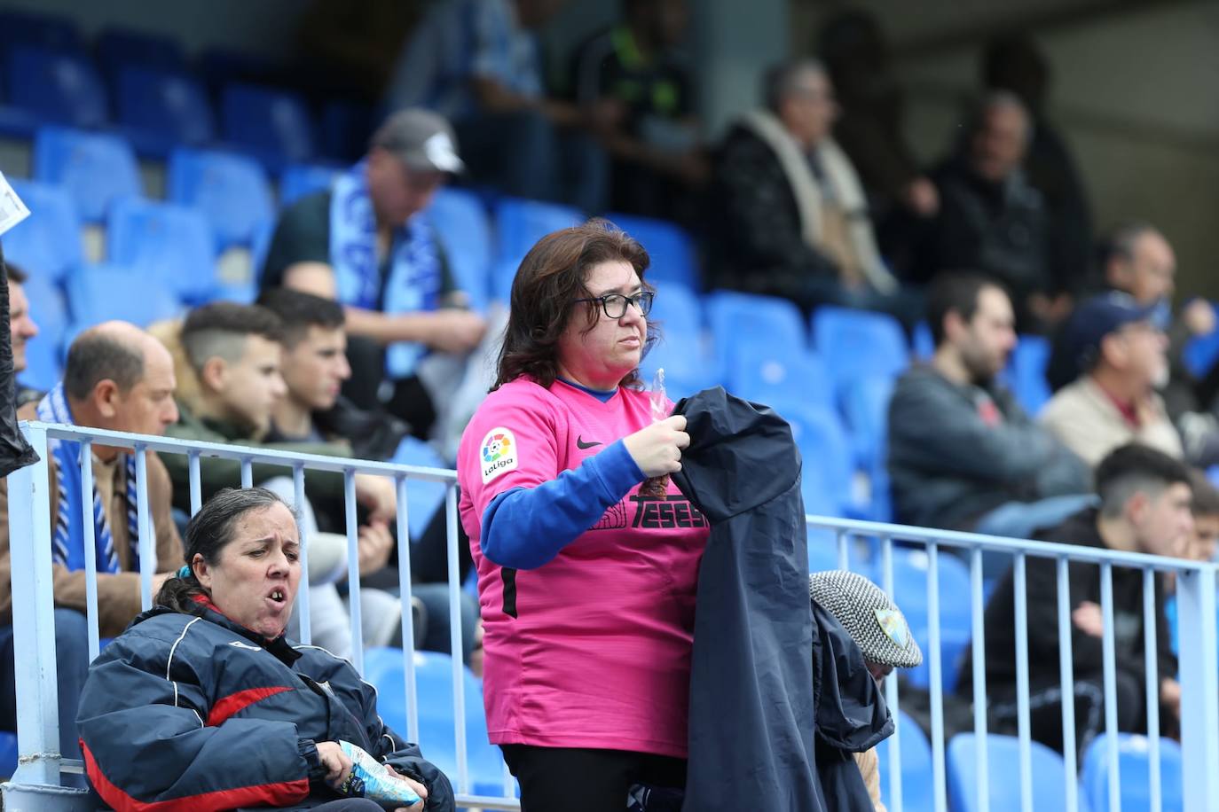 Espectadores este sábado en La Rosaleda 