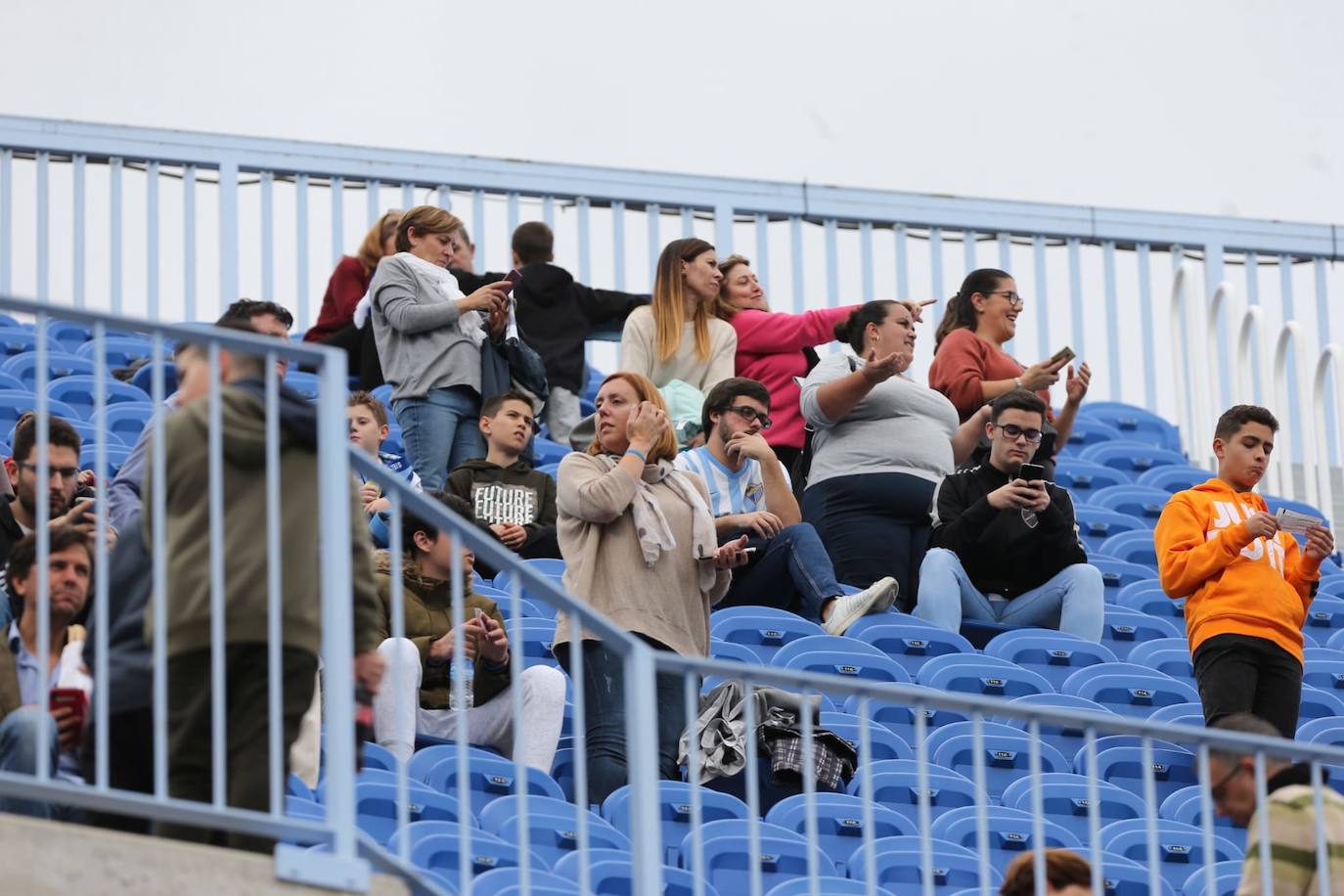 Espectadores este sábado en La Rosaleda 