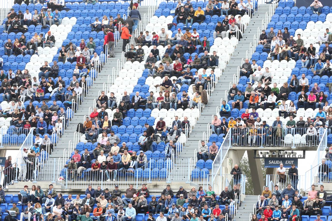 Espectadores este sábado en La Rosaleda 