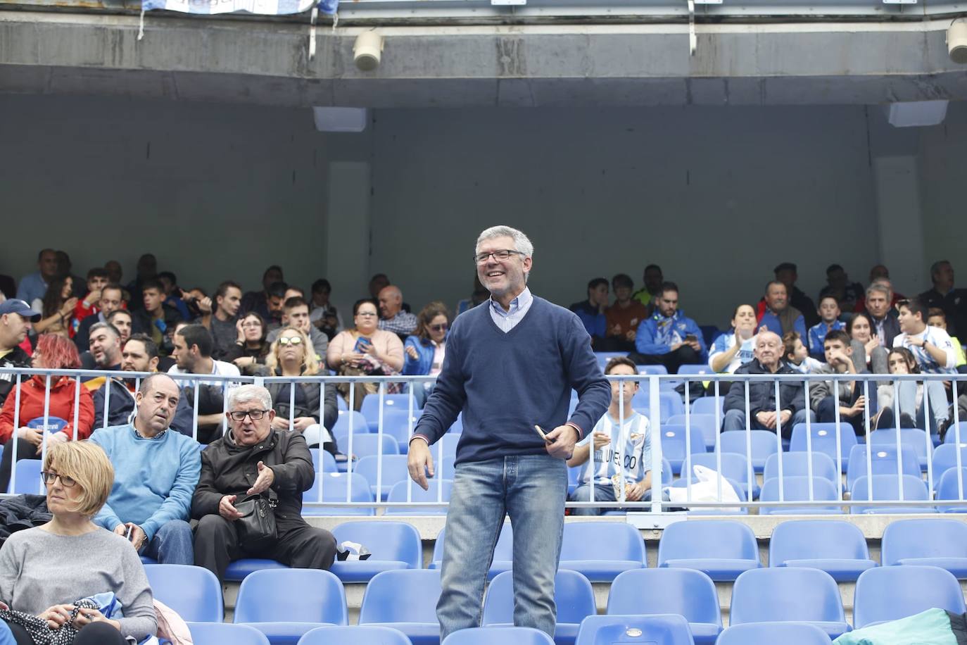 Espectadores este sábado en La Rosaleda 