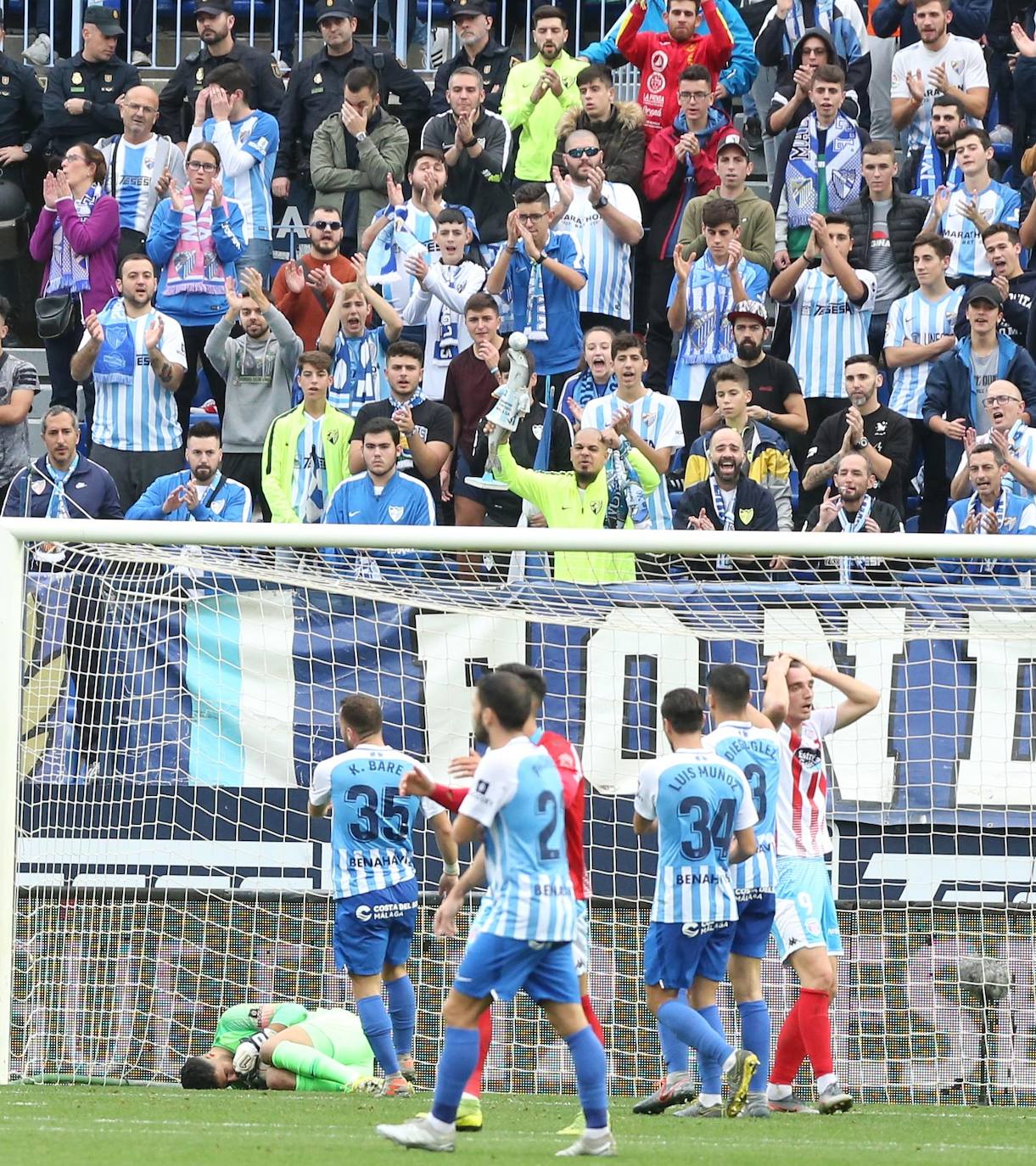 Espectadores este sábado en La Rosaleda 