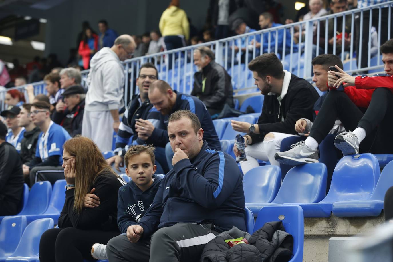 Espectadores este sábado en La Rosaleda 