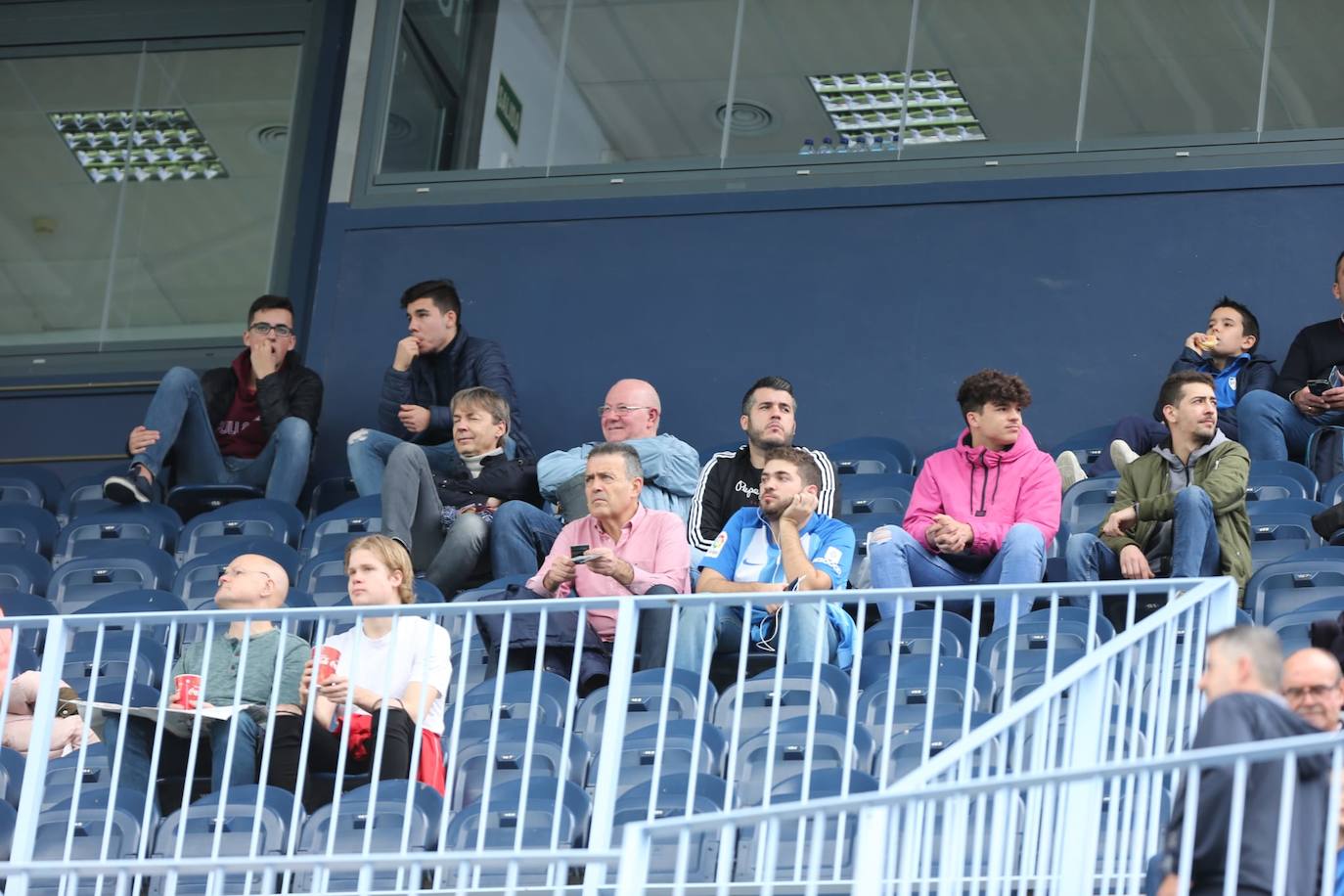 Espectadores este sábado en La Rosaleda 