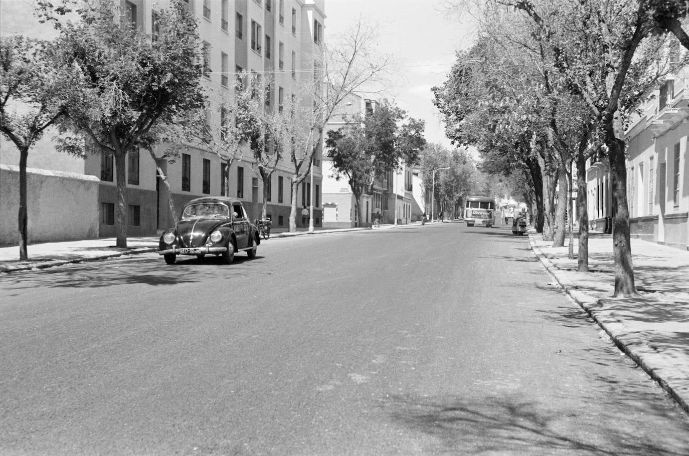 Calle Cristo de la Epidemia, a la altura de la intersección con calle Padre Mariana. Abril, 1959