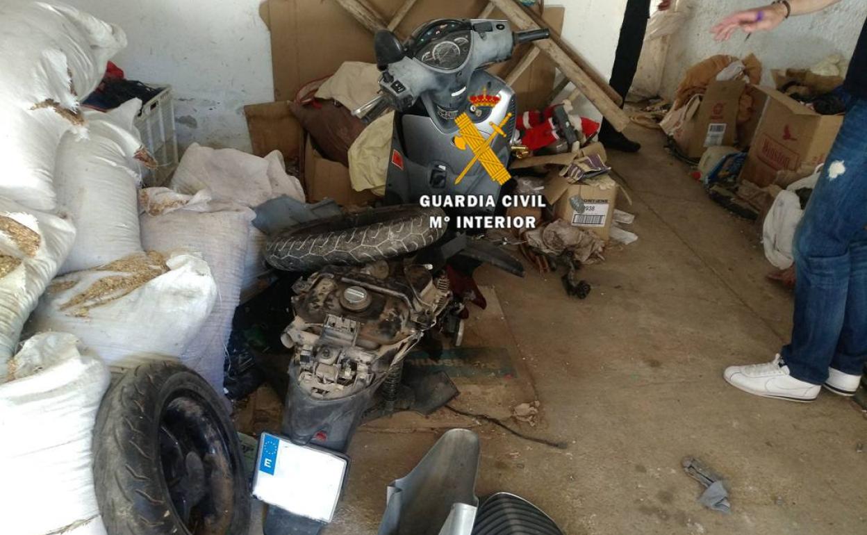 Imagen de una de las motocicletas sustraidas.