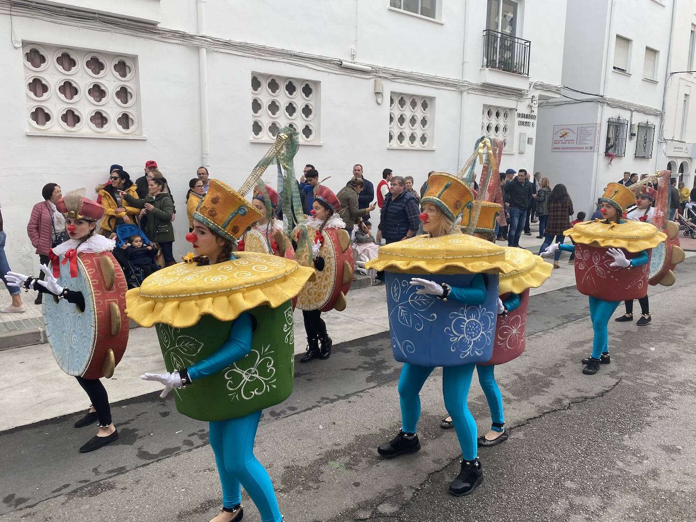 Desfile de Melchor, Gaspar y Baltasar en Nerja