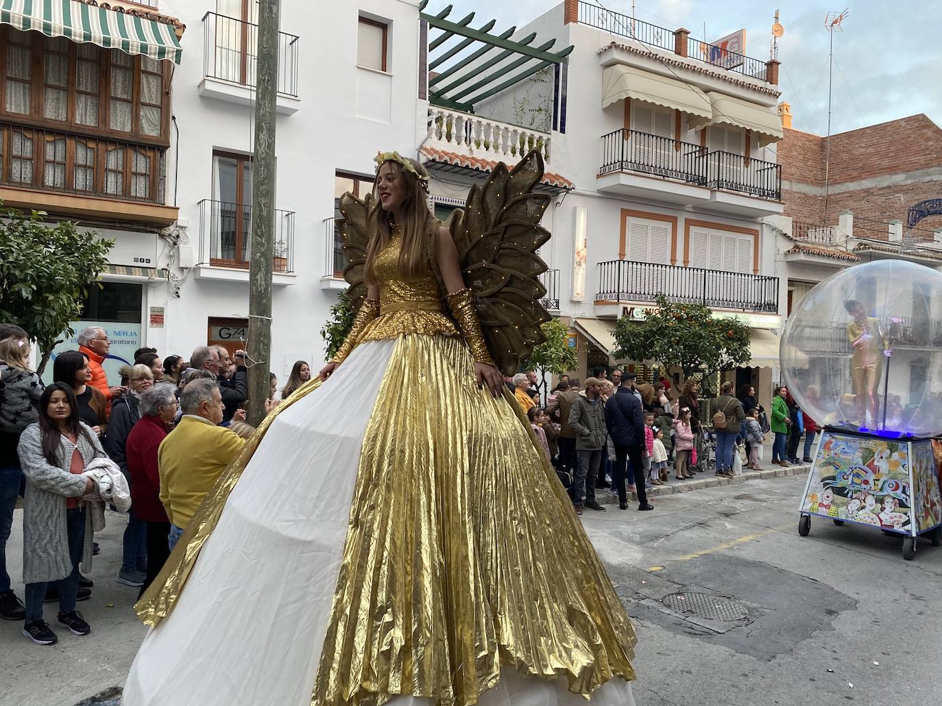 Desfile de Melchor, Gaspar y Baltasar en Nerja