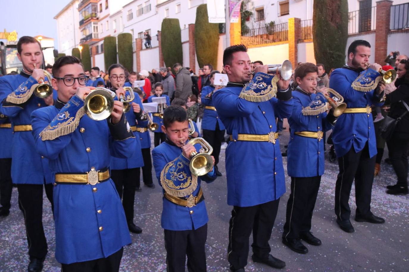 Asistentes a la cabalgata en Ronda 