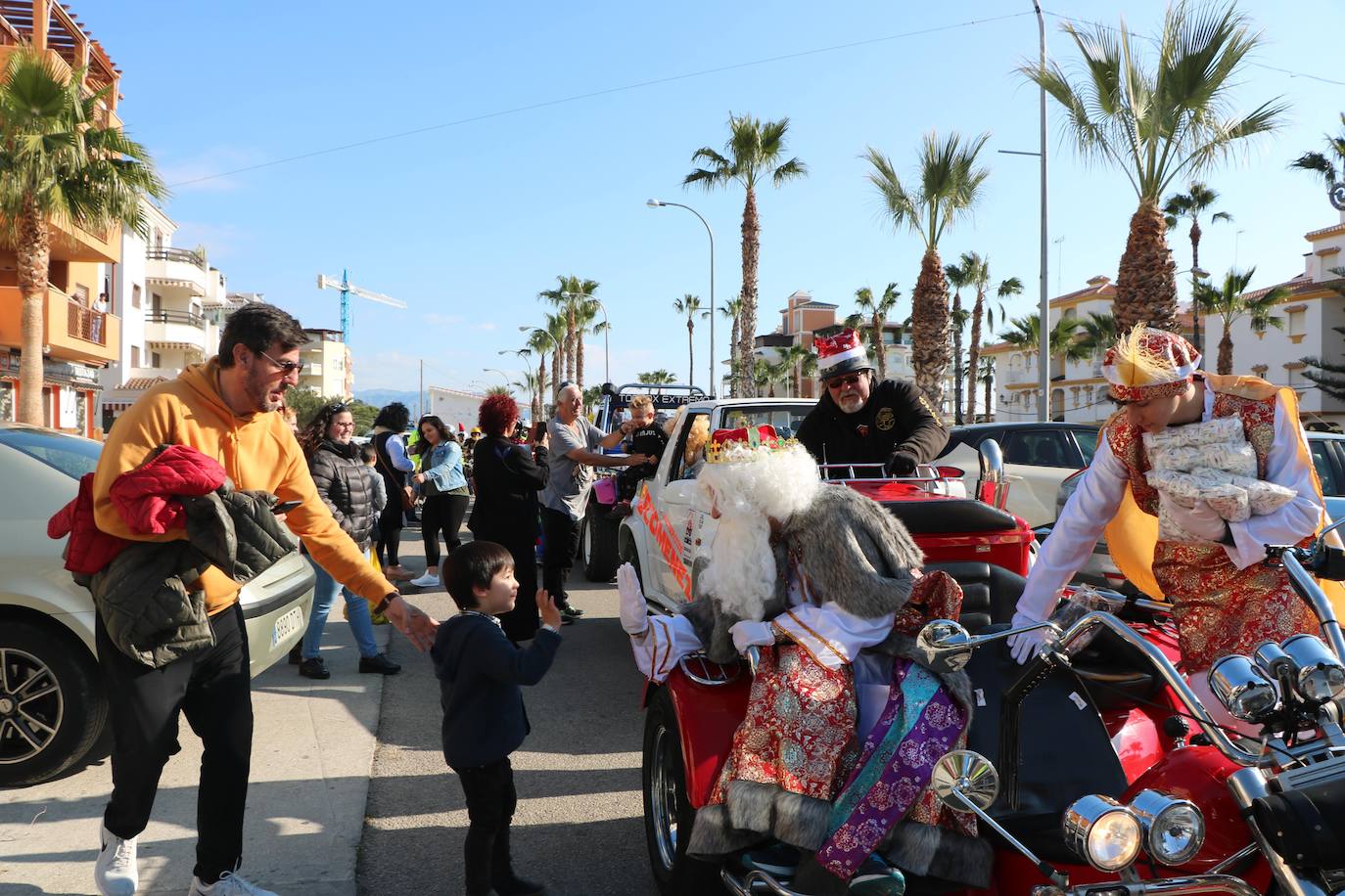 Desfile de Melchor, Gaspar y Baltasar en Torrox