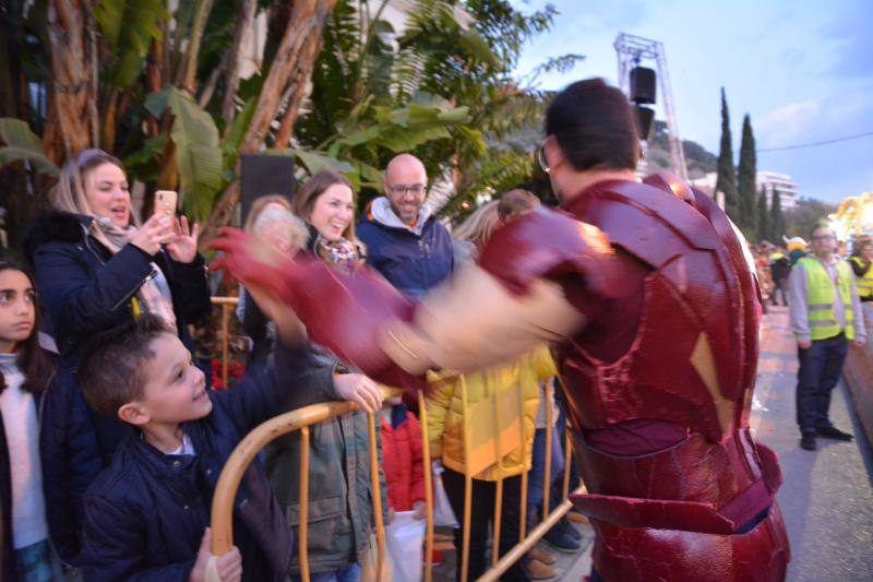 Asistentes a la Cabalgata de Reyes Magos de este año en Málaga capital. 