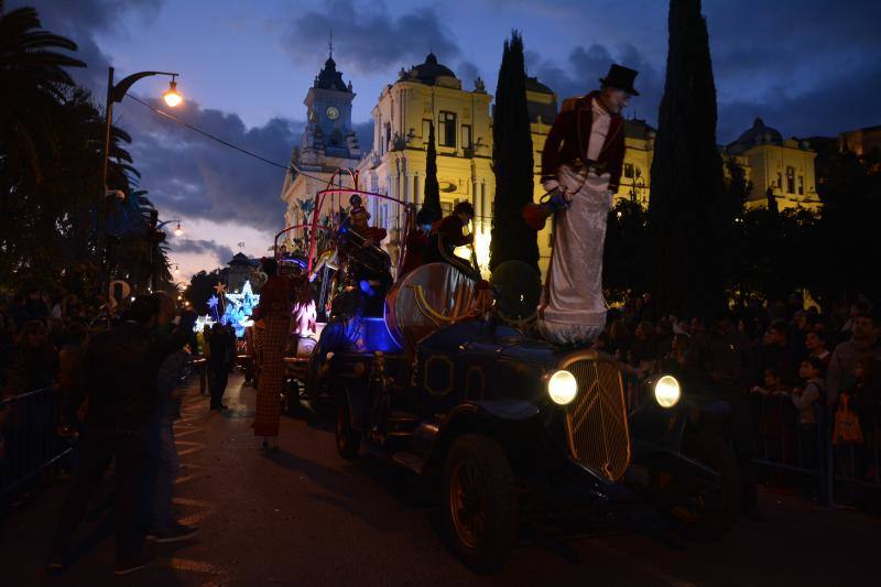 Asistentes a la Cabalgata de Reyes Magos de este año en Málaga capital. 