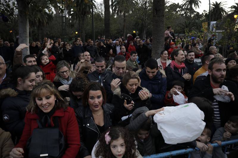 Asistentes a la Cabalgata de Reyes Magos de este año en Málaga capital. 