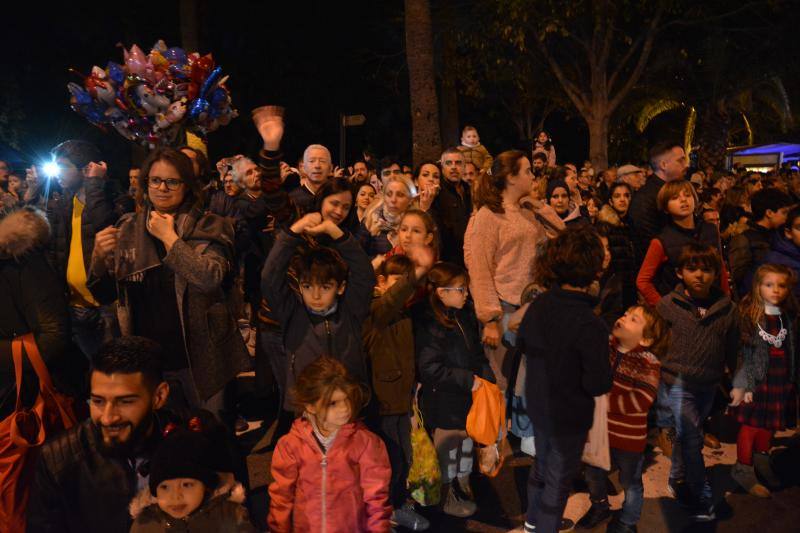 Asistentes a la Cabalgata de Reyes Magos de este año en Málaga capital. 