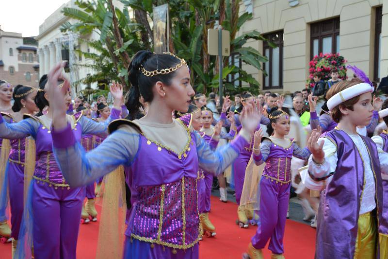 Asistentes a la Cabalgata de Reyes Magos de este año en Málaga capital. 