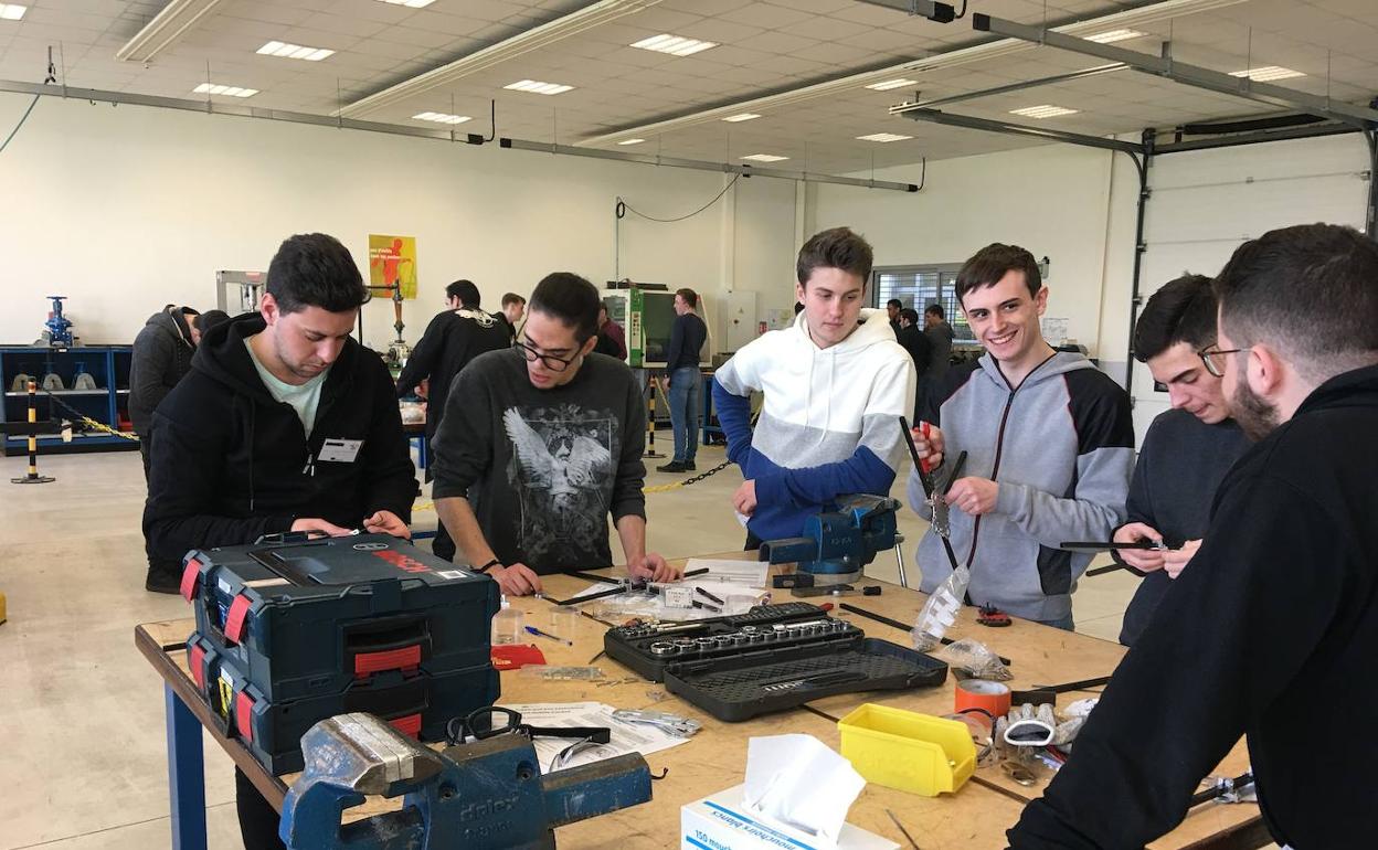 Alumnos trabajan en el proyecto Demeter. 