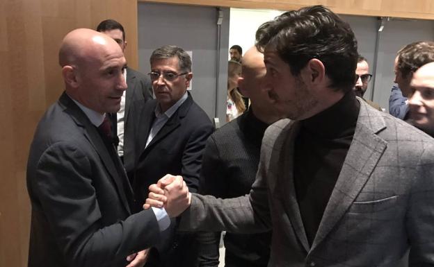 Luis Rubiales defiende a Víctor Sánchez del Amo: «Tiene todo mi apoyo»