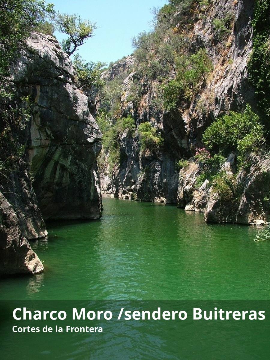 Antes de que el Guadiaro abandone la provincia de Málaga, ofrece lugares tan espectaculares como el cañón de las Buitreras, al que se puede acceder por una espectacular ruta de senderismo, o el conocido como Charco del Moro -también se le denomina 'El Nacimiento'-. Se trata de un manantial junto al que se pasa en el mencionado itinerario. Éste parte de la aldea de El Colmenar. El Charco del Moro, que tiene su origen en aguas subterráneas de la sierra de Líbar, es uno de los aportes más importantes que tiene el Guadiaro en su recorrido.